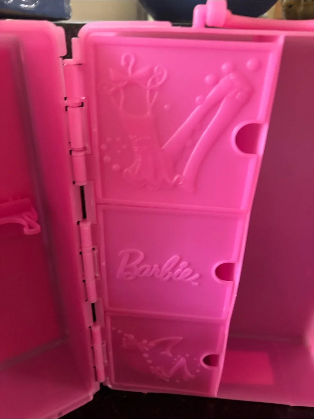 Barbie Pink and Black Doll Case Plus